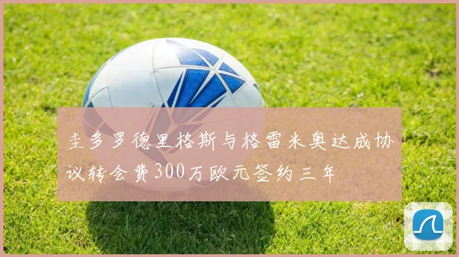 圭多罗德里格斯与格雷米奥达成协议转会费300万欧元签约三年